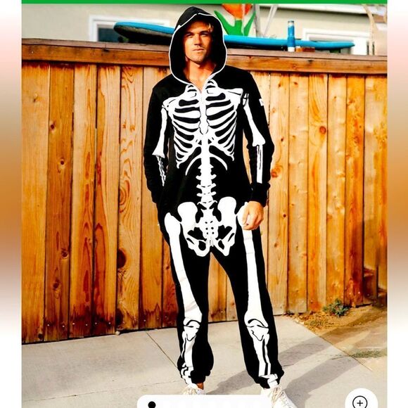 Tipsy Elves Skeleton Jumpsuit size small - Picture 1 of 14